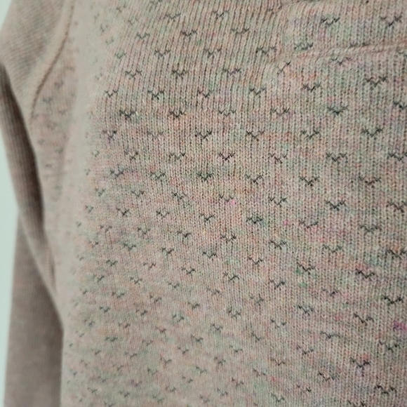 Prana Women's Medium Frozen Falls Light Pink Grey Pullover Sweater Wool Blend - Picture 7 of 7